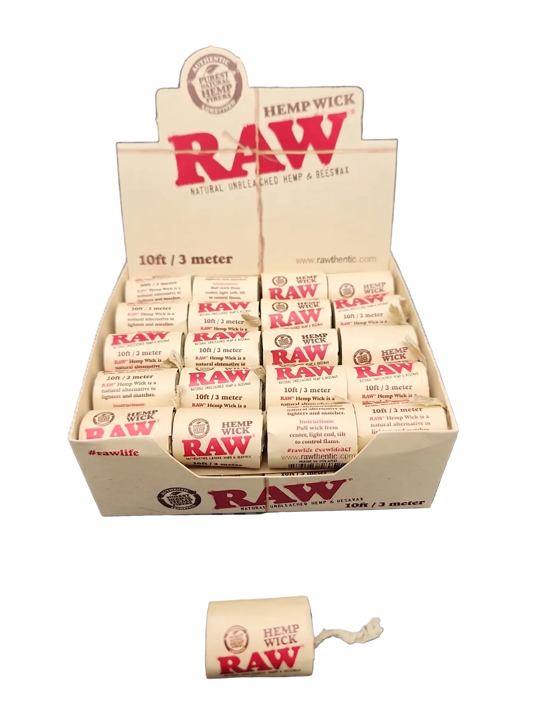 RAW Hemp Wick